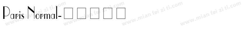 Paris Normal字体转换